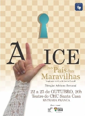 Capa da peça - Alice no País das Maravilhas